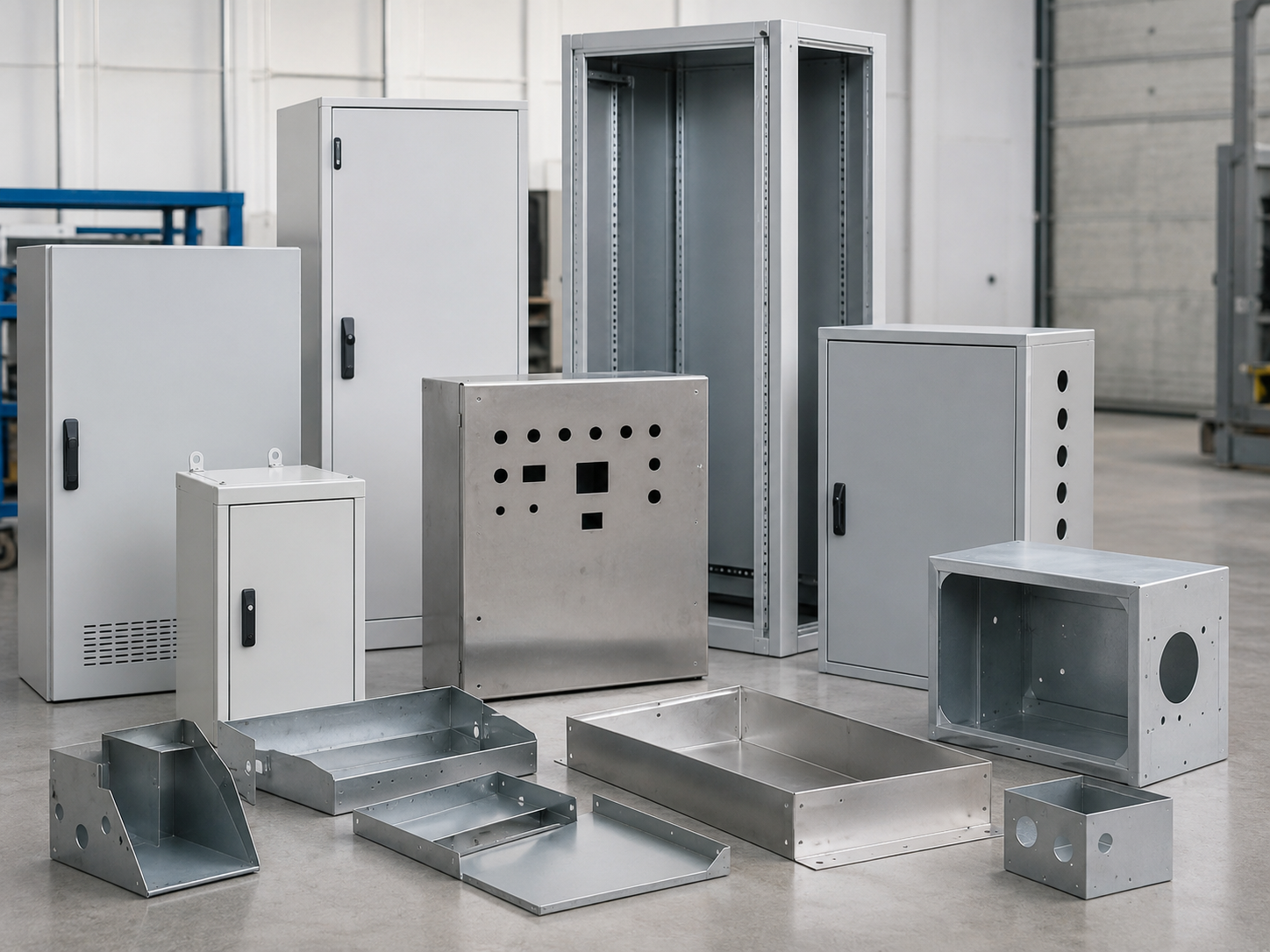 Gabinetes, tableros y paneles metálicos fabricados con dobladora