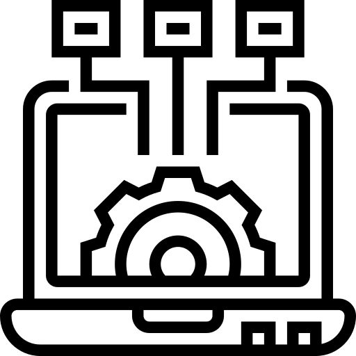 Icono de torno industrial
