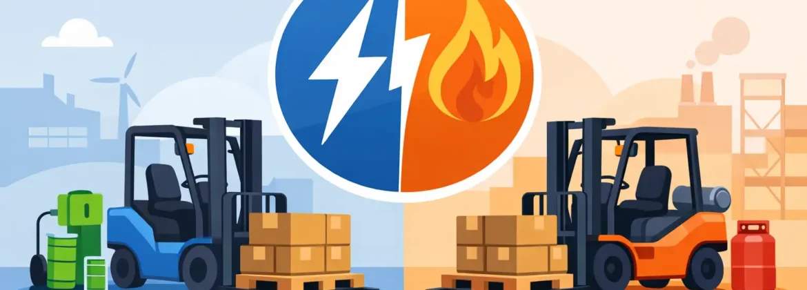 Montacargas eléctrico vs gas: cuál conviene