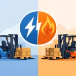 Montacargas eléctrico vs gas: cuál conviene