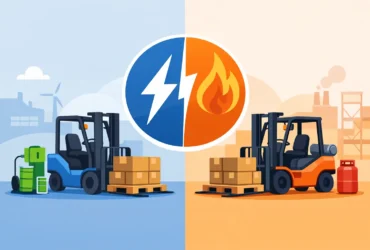 Montacargas eléctrico vs gas: cuál conviene